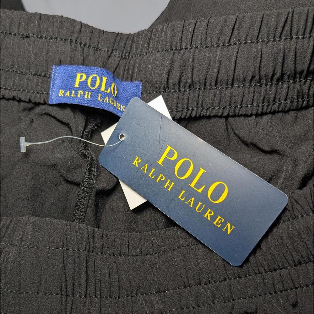 Polo Ralph Lauren Men's Athletic Shorts Black Nylon Drawstring Size XL NWT Pony - Picture 3 of 6